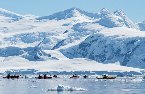 Kayaking in Antarctica