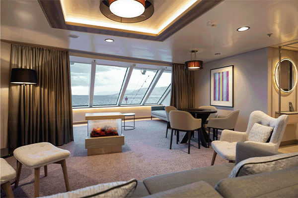 Slideshow of images showing suites