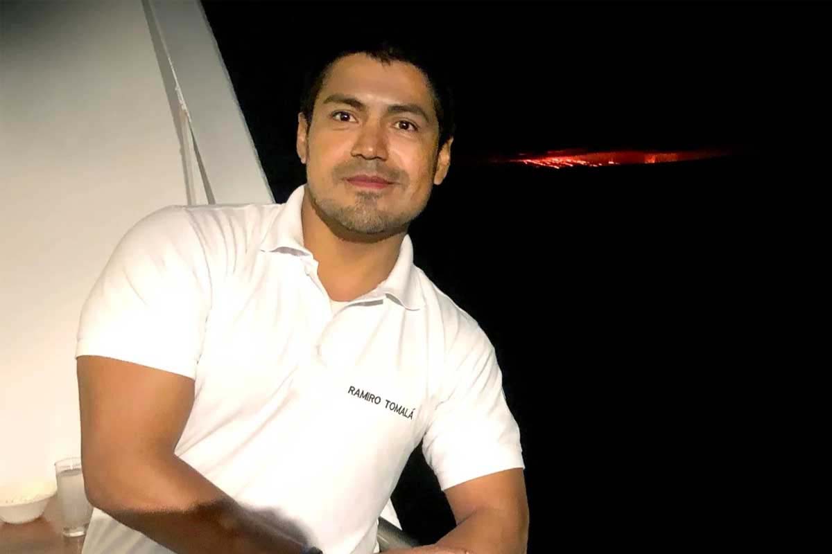 Ramiro Tomala in the Galápagos Islands