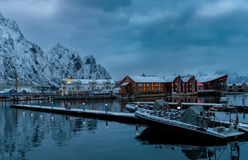Fishing village in Norway